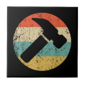 Carpenter Vintag Retro-Hammer Fliese (Vorderseite)