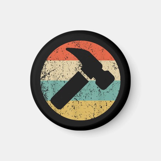 Carpenter Vintag Retro-Hammer Magnet (Vorne)