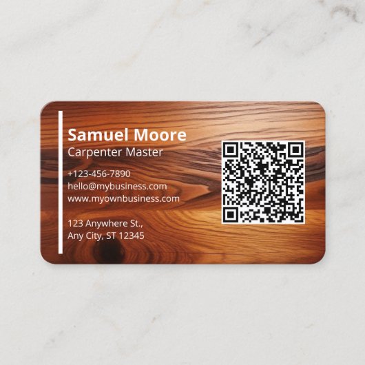 Carpenter-Vorlagen Beruflich Visitenkarte (Vorderseite)