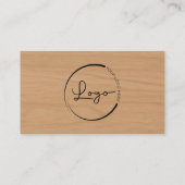 Carpenter Wood Professional QR Code Visitenkarte (Rückseite)