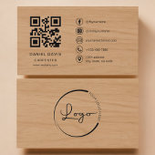 Carpenter Wood Professional QR Code Visitenkarte