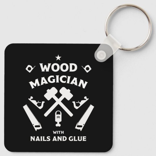 Carpenter Woodworker Schlüsselanhänger (Rückseite)