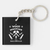 Carpenter Woodworker Schlüsselanhänger (Rückseite)