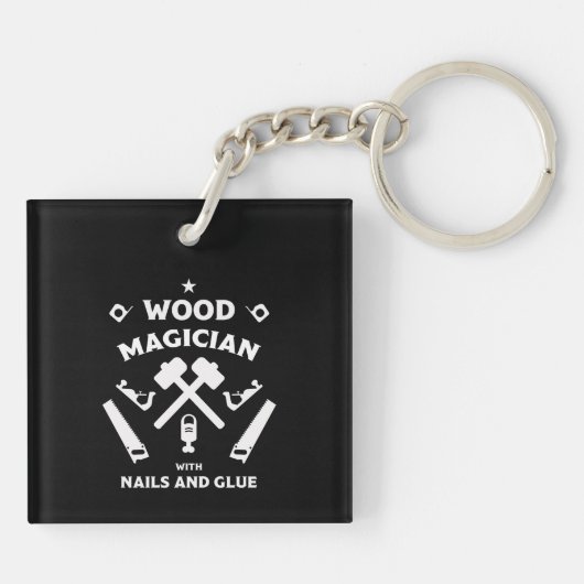 Carpenter Woodworker Schlüsselanhänger (Rückseite)