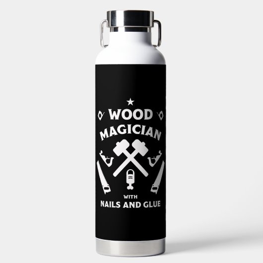 Carpenter Woodworker Trinkflasche (Vorderseite)