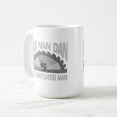 Carpenter Woodworking Old Man Dan Lumber Builder Kaffeetasse (Vorderseite Links)