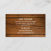 Carpenter-Zuhause zum Entfernen der Visitenkarte (Rückseite)