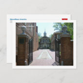 Carpenters Hall, Philadelphia Postkarte (Vorne/Hinten)