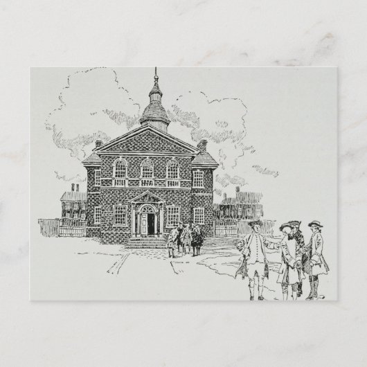 Carpenter's Hall Philadelphia Postkarte (Vorderseite)