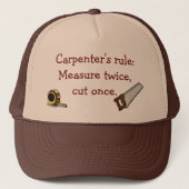 Carpenter's Rule Hat Truckerkappe (Vorderseite)