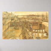 Carpenter's Yard and Wäsche von Vincent van Gogh Poster (Vorne)