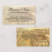 Carpenter's Yard and Wäsche von Vincent van Gogh Visitenkarte (Vorne/Hinten)