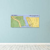 CARPENTERSVILLE DUNDEE ILLINOIS 1871 KARTE LEINWANDDRUCK (Insitu (Holzboden))