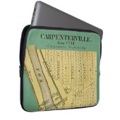 CARPENTERSVILLE DUNDEE ILLINOIS 1871 MAP LAPTOPSCHUTZHÜLLE (Vorne Rechts)