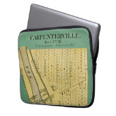 CARPENTERSVILLE DUNDEE ILLINOIS 1871 MAP LAPTOPSCHUTZHÜLLE (Vorderseite Links)