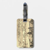 Carpentersville Illinois 1871 City View Gepäckanhänger (Rückseite vertikal)