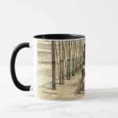 Carpentersville Illinois Eisen Trestle Bridge 1871 Tasse (Links)