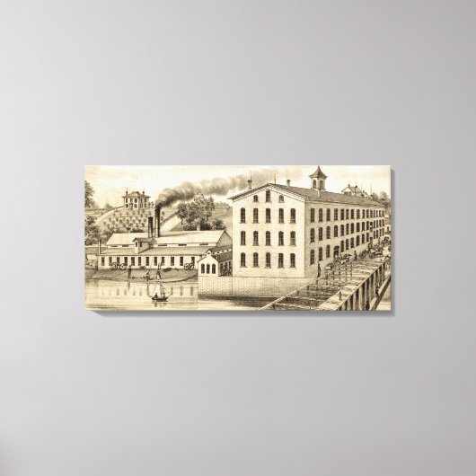 Carpentersville Illinois Iron and Bolt Co. 1871 Leinwanddruck (Vorderseite)