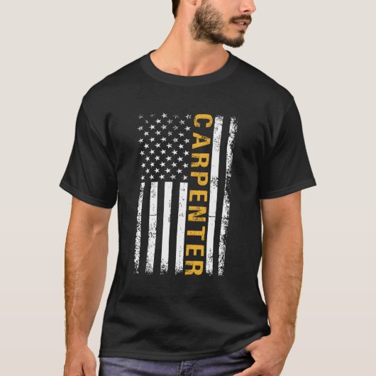 Carpentry American Carpenter Trades Construction U T-Shirt (Vorderseite)