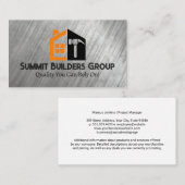 Carpentry Build Zuhause Hammer | Generalunternehme Visitenkarte (Vorne/Hinten)