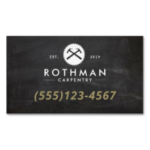 Carpentry Hammer und Saw Construction Business Car