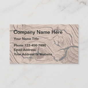 Carpentry-Holzuntergrund Visitenkarte