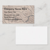 Carpentry-Holzuntergrund Visitenkarte (Vorne/Hinten)