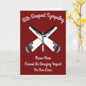 Carpentry Joinery Sympathy Card Karte (Gelbe Blume)