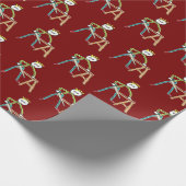 Carpentry Stickman Geschenkpapier (Ecke)