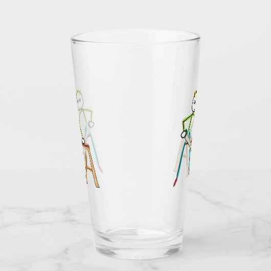 Carpentry Stickman Glas (Rechts)