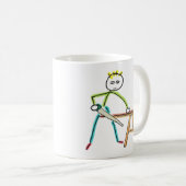 Carpentry Stickman Kaffeetasse (VorderseiteRechts)