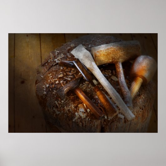 Carpentry - Tool - Tools zum Carving Poster (Vorne)