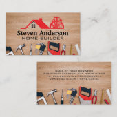 Carpentry Tools | Construction Logo Visitenkarte (Vorne/Hinten)