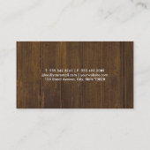 Carpentry Visitenkarte (Rückseite)