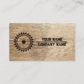 Carpentry with a Touch of Nature business card Visitenkarte (Vorderseite)