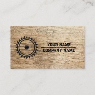 Carpentry with a Touch of Nature business card Visitenkarte