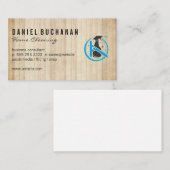 Carpentry Wood | Squeegee Spray Flasche Visitenkarte (Vorne/Hinten)