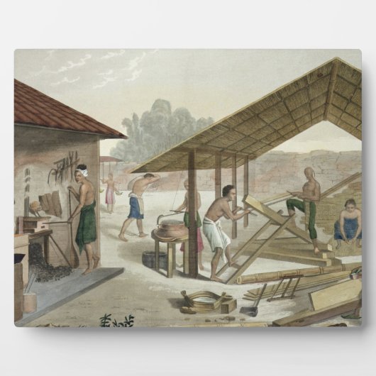 Carpentry Workshop in Kupang, Timor, plate 6 from Fotoplatte (Vorderseite)