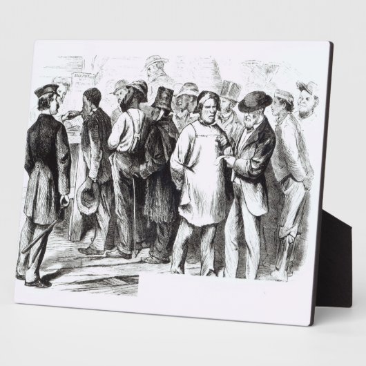 Carpet Baggers, späte 1860er (Gravur) (b/w Foto) Fotoplatte (Seite)