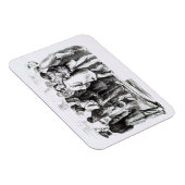 Carpet Baggers, späte 1860er (Gravur) (b/w Foto) Magnet (Rechte Seite)