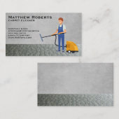 Carpet Cleaner Worker | Teppichboden Visitenkarte (Vorne/Hinten)