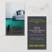 Carpet Cleaning Service Business Card Visitenkarte (Vorne/Hinten)