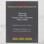 Carpet Cleaning Service Discount Offer Flyer (Hinten)