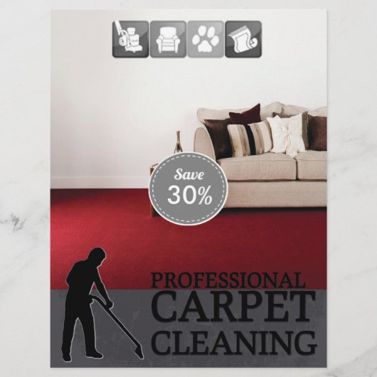 Carpet Cleaning Service Discount Offer Flyer (Vorne)