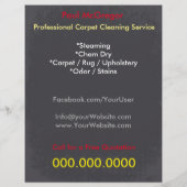 Carpet Cleaning Service Flyer (Hinten)
