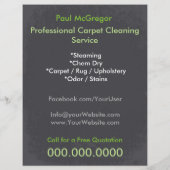 Carpet Cleaning Service Flyer (Hinten)