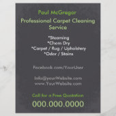 Carpet Cleaning Service Flyer (Hinten)