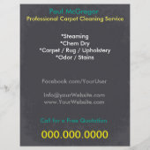 Carpet Cleaning Service Flyer (Hinten)