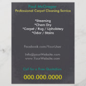 Carpet Cleaning Service Flyer (Hinten)