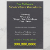 Carpet Cleaning Service Flyer (Hinten)